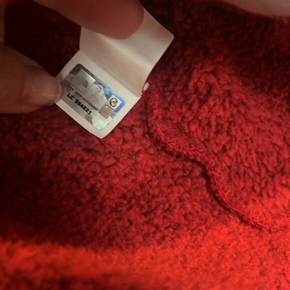 Women’s The North Face 1/4 Zip Pullover Hoodie Sweater Space Dye Pink Size Med - Picture 5 of 6